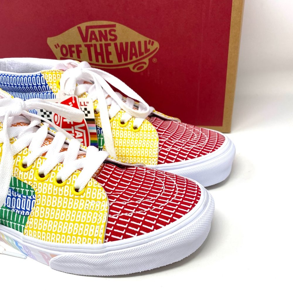 💖MEGA SALE💖VANS PRIDE LGBTQ+ Authentic Men’s Sneakers VN0A3WM33WJ Sk8-Mid - Picture 3 of 12